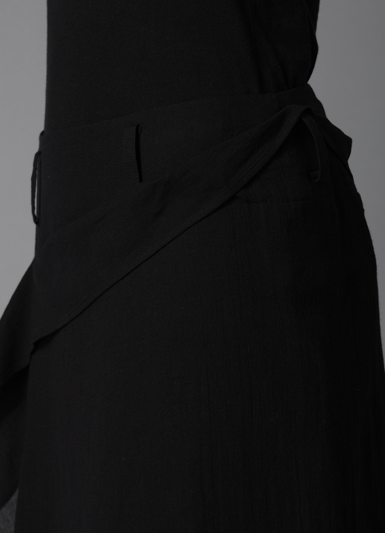 COTTON CHIFFON LACE-UP SKIRT