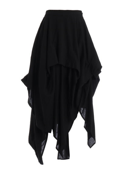 CELLULOSE/ LINEN LAWN LAYERED SKIRT