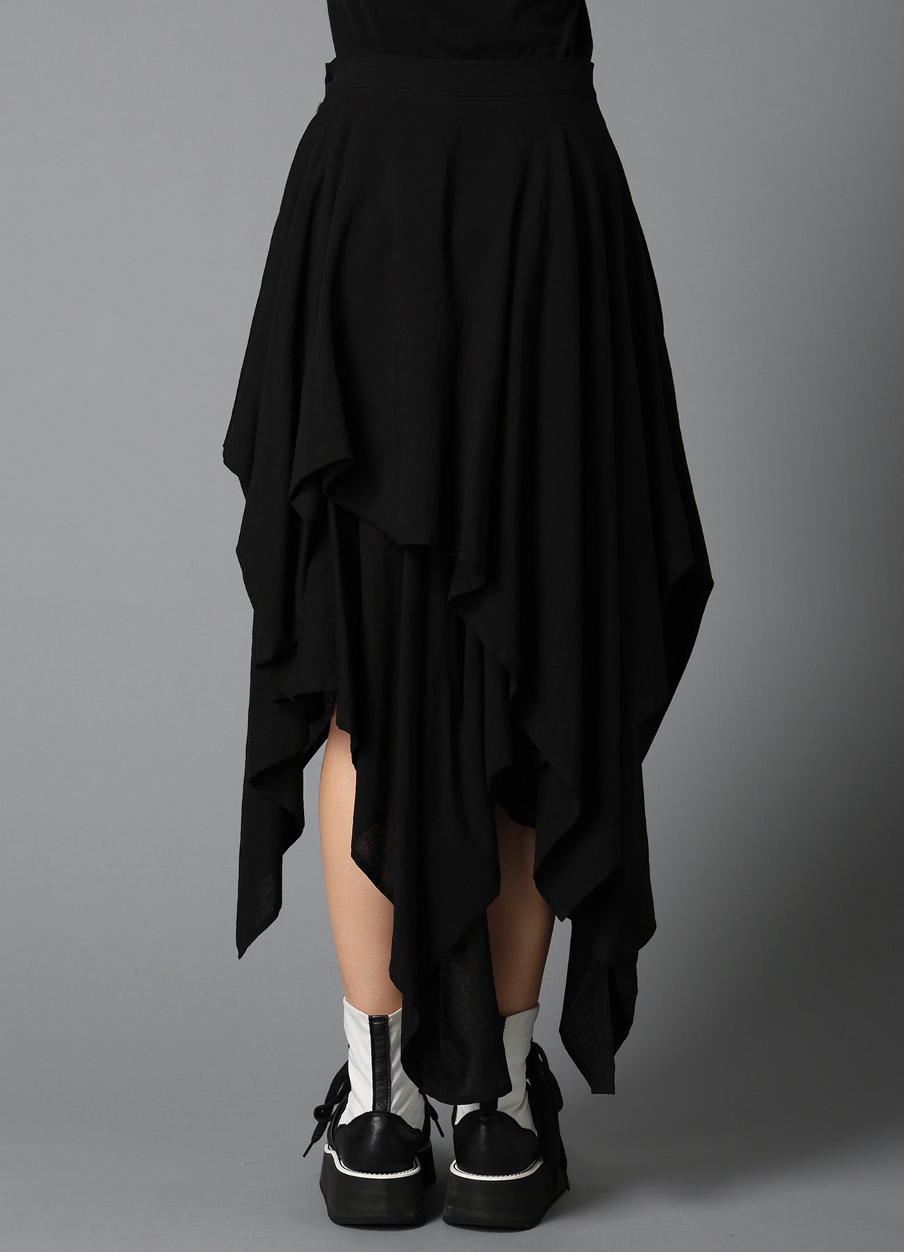 CELLULOSE/ LINEN LAWN LAYERED SKIRT