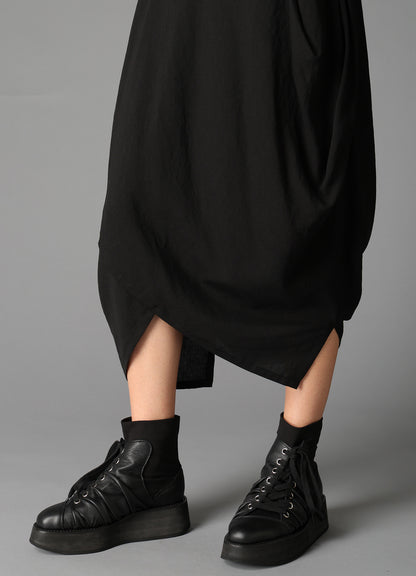 CELLULOSE/ LINEN LAWN DRAPED SKIRT