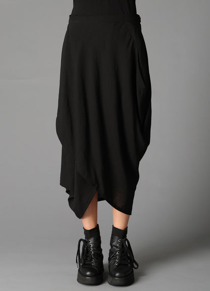 CELLULOSE/ LINEN LAWN DRAPED SKIRT