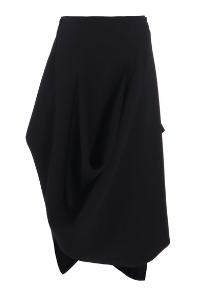 DOUBLE SATIN DRAPING SKIRT