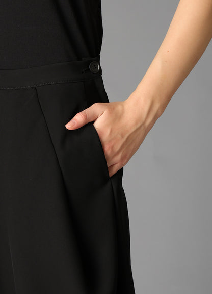 DOUBLE SATIN DRAPING SKIRT