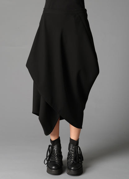 DOUBLE SATIN DRAPING SKIRT