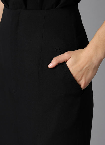 W/GABARDINE F FLARE SKIRT