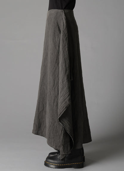 INK DYED LAWN SQUARE SKIRT B