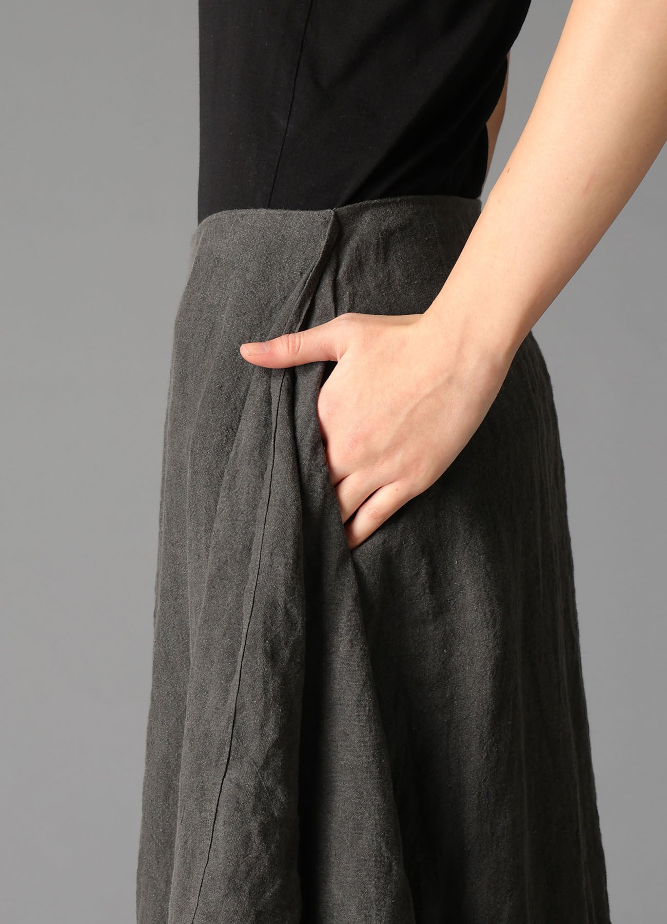 INK DYED LAWN SQUARE SKIRT B