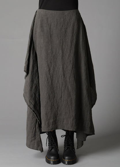 INK DYED LAWN SQUARE SKIRT B