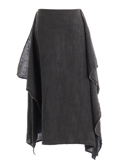 INK DYED LAWN SQUARE SKIRT B