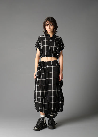 KHADI SIDE GATHER SKIRT