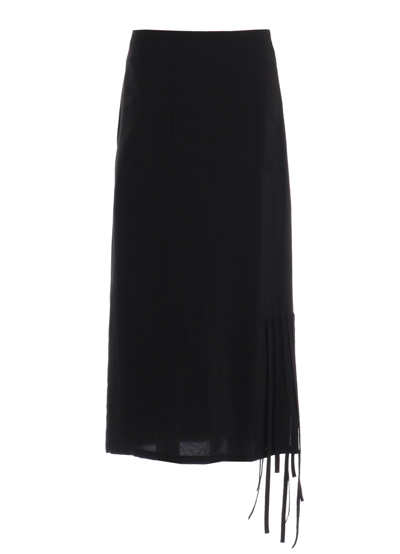 HIGH TWISTED GABARDINE FRINGE SKIRT