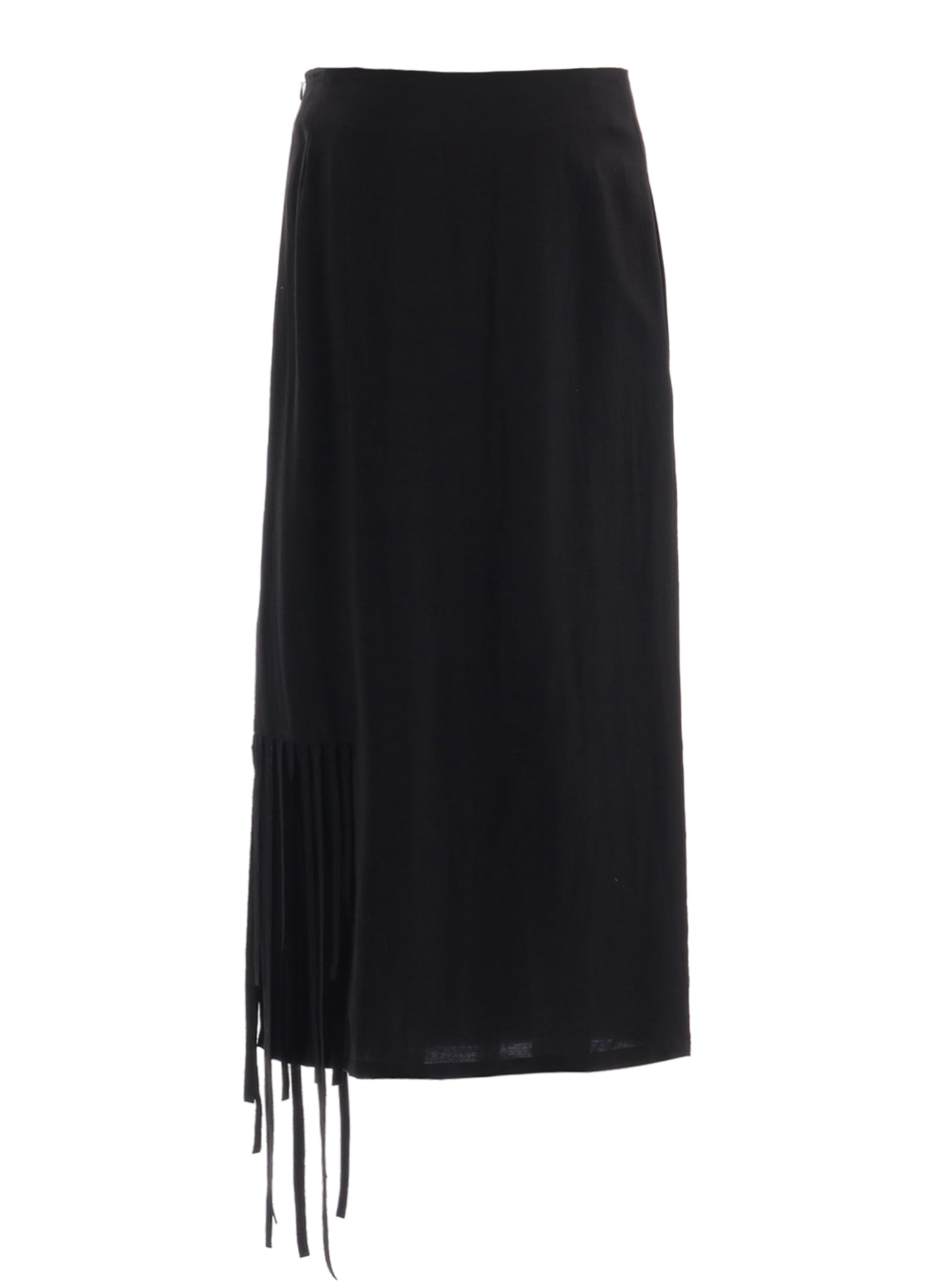 HIGH TWISTED GABARDINE FRINGE SKIRT