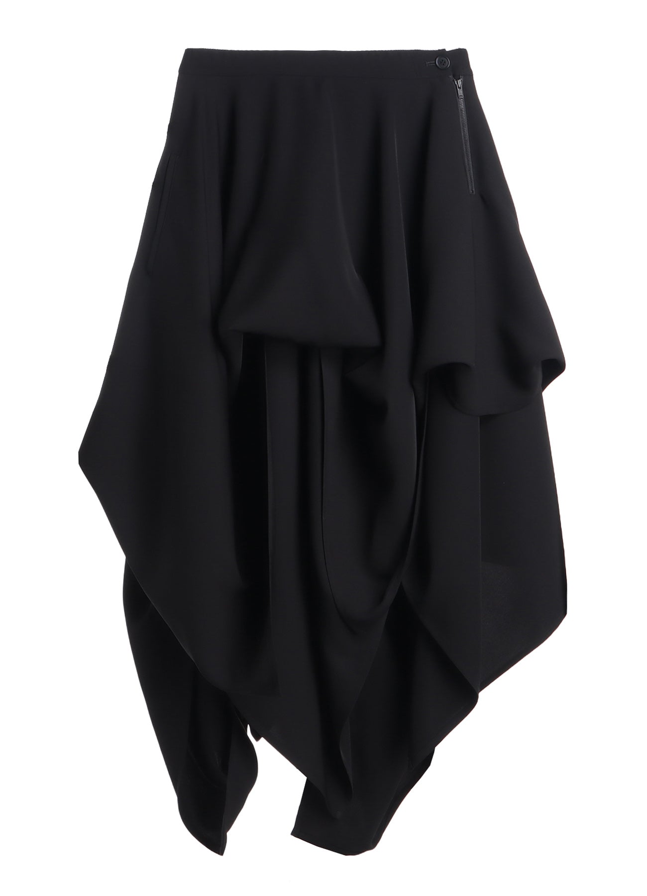 DOUBLE SATIN LAYERED SKIRT