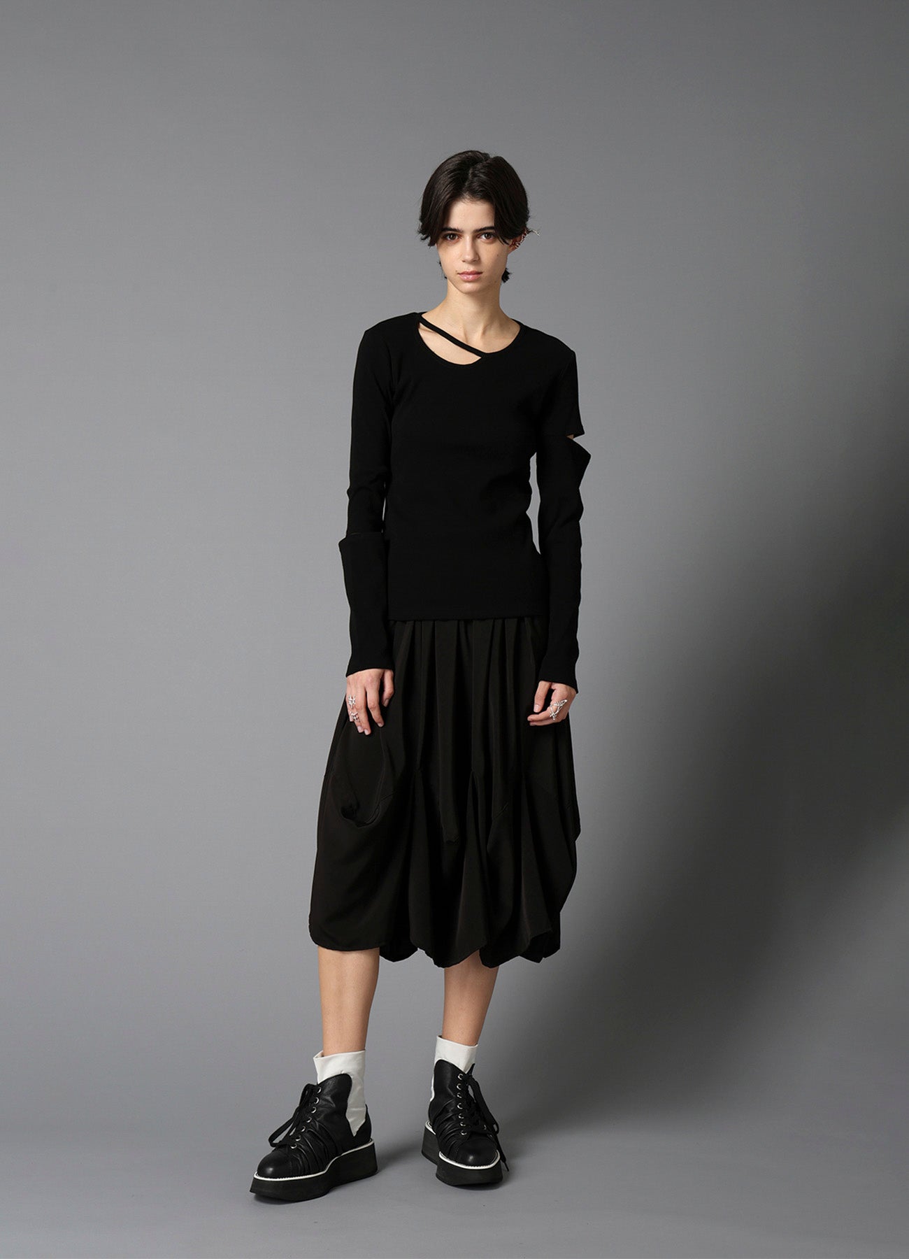 TA / PE ELASTIC WAIST SKIRT