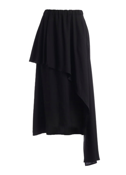 42/- POPLIN ASYMMETRIC DOUBLE LAYER SKIRT