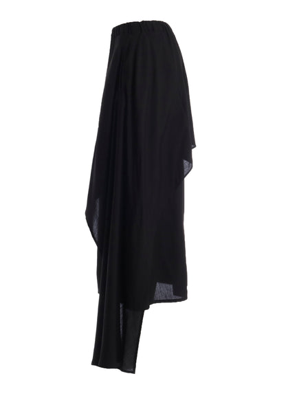 42/- POPLIN ASYMMETRIC DOUBLE LAYER SKIRT