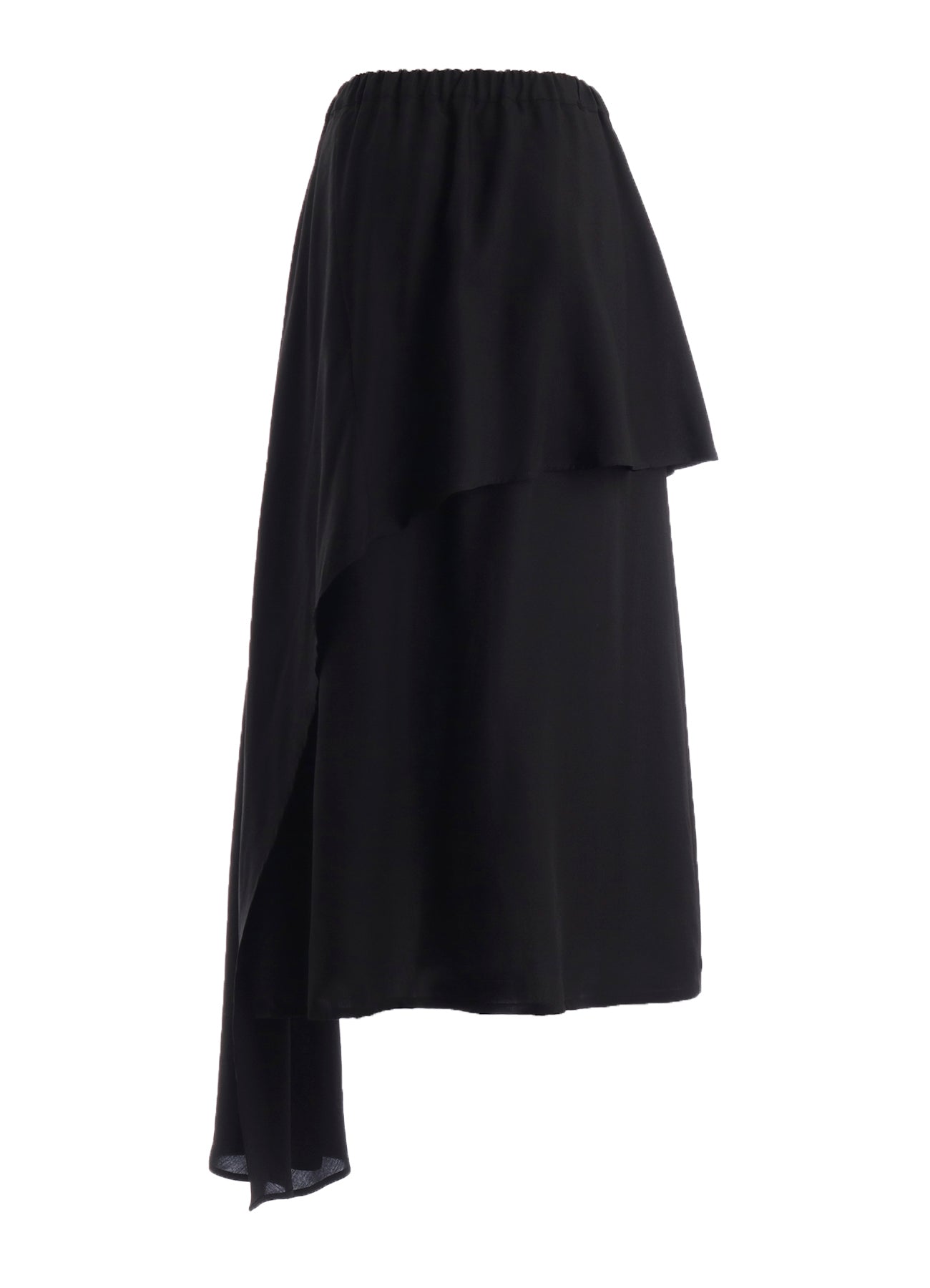 42/- POPLIN ASYMMETRIC DOUBLE LAYER SKIRT