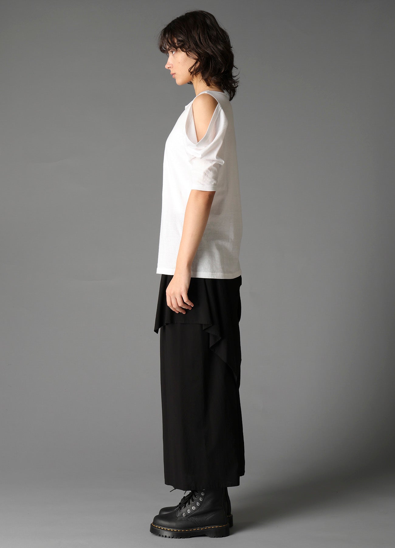 40/- SINGLE JERSEY OPEN SHOULDER HALF SLEEVE TEE