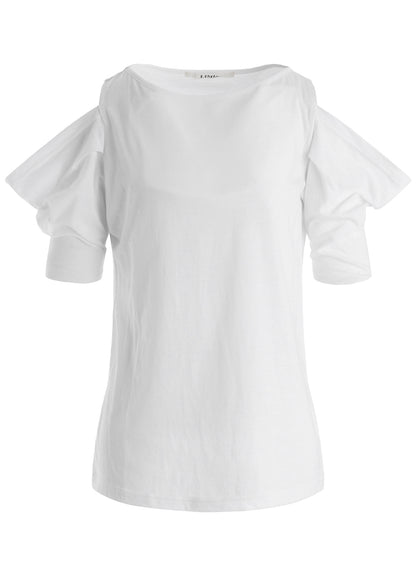 40/- SINGLE JERSEY OPEN SHOULDER HALF SLEEVE TEE
