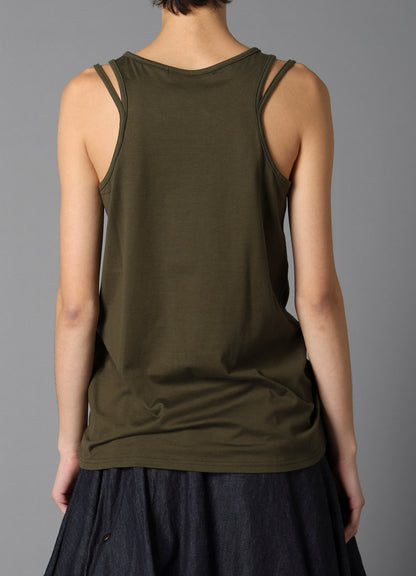 60/2 COTTON SINGLE JERSEY BINDER DETAIL TANK TOP