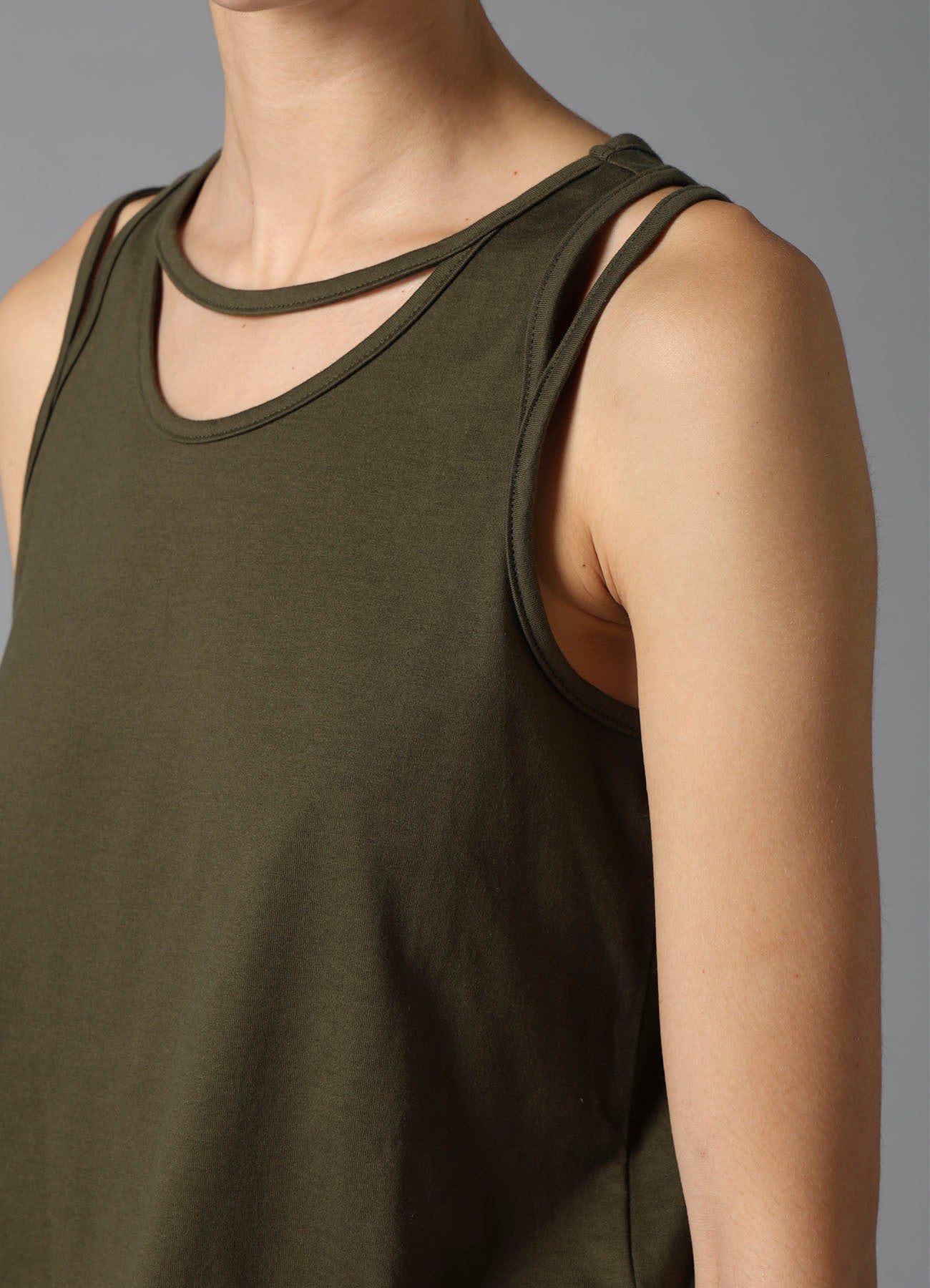 60/2 COTTON SINGLE JERSEY BINDER DETAIL TANK TOP