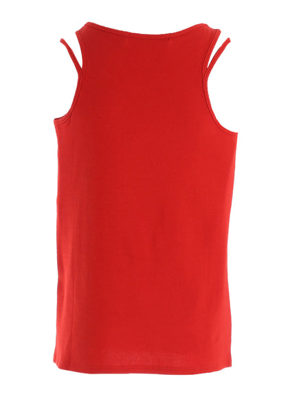 COTTON RIB BINDER DETAIL TANK TOP