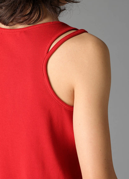 COTTON RIB BINDER DETAIL TANK TOP