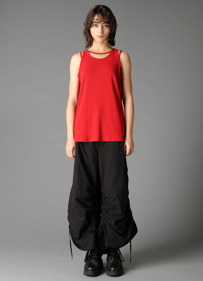 COTTON RIB BINDER DETAIL TANK TOP