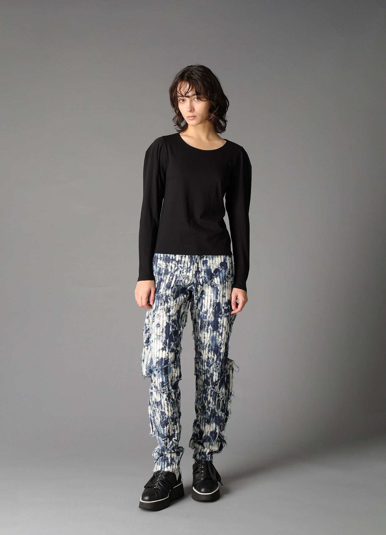 40/- SINGLE JERSEY PANEL DESIGN LONG SLEEVE TEE