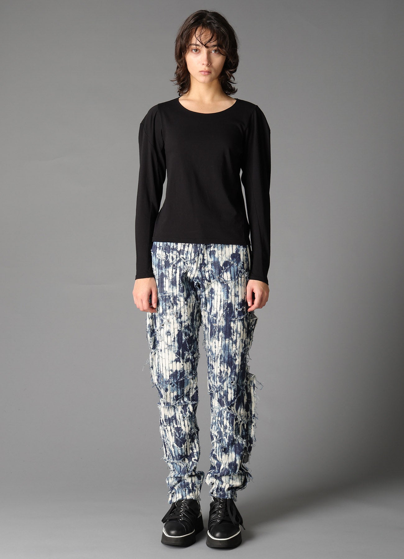 40/- SINGLE JERSEY PANEL DESIGN LONG SLEEVE TEE