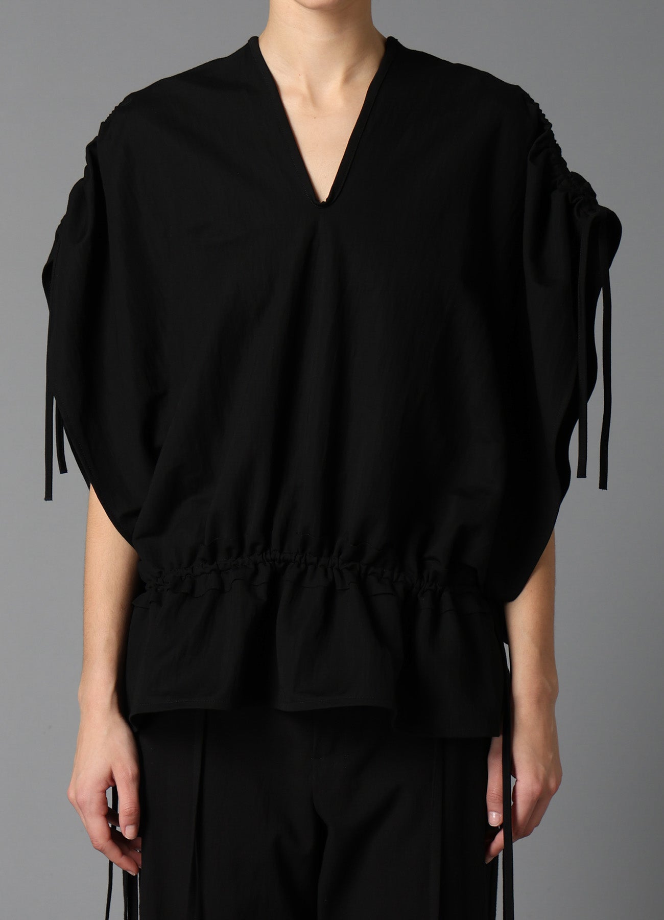 NATURAL SMOOTH GATHER TEE