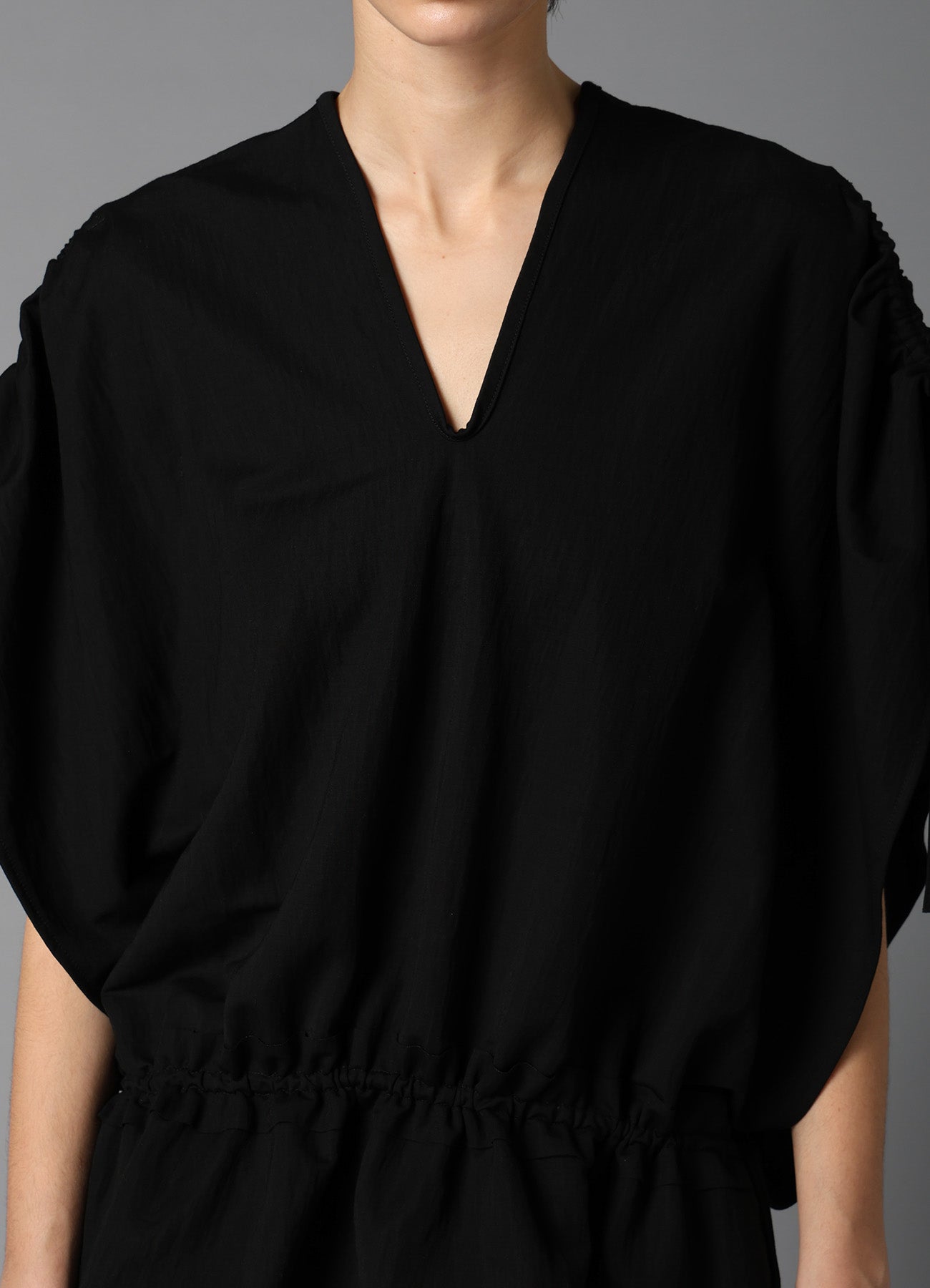 NATURAL SMOOTH GATHER TEE