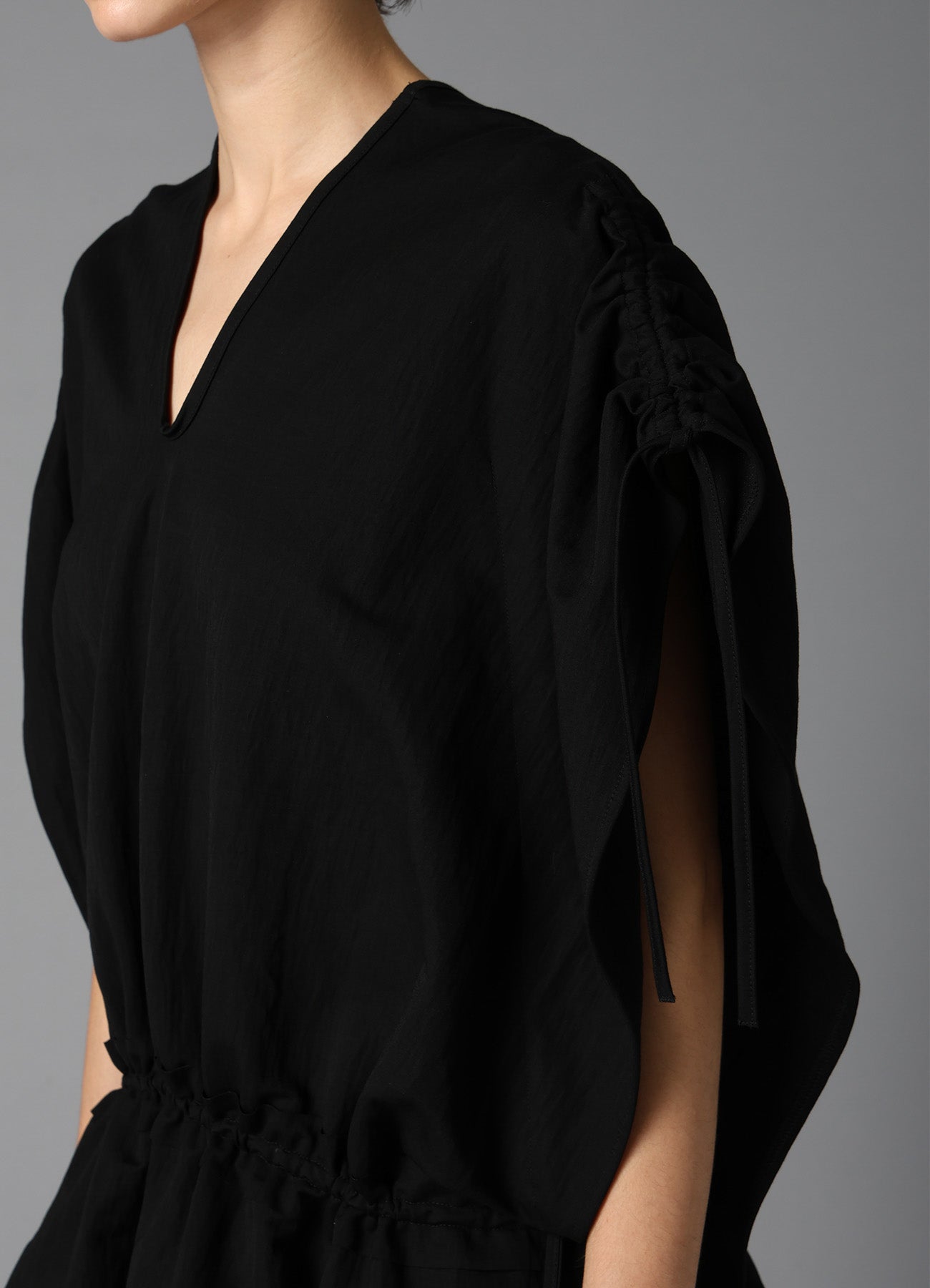 NATURAL SMOOTH GATHER TEE