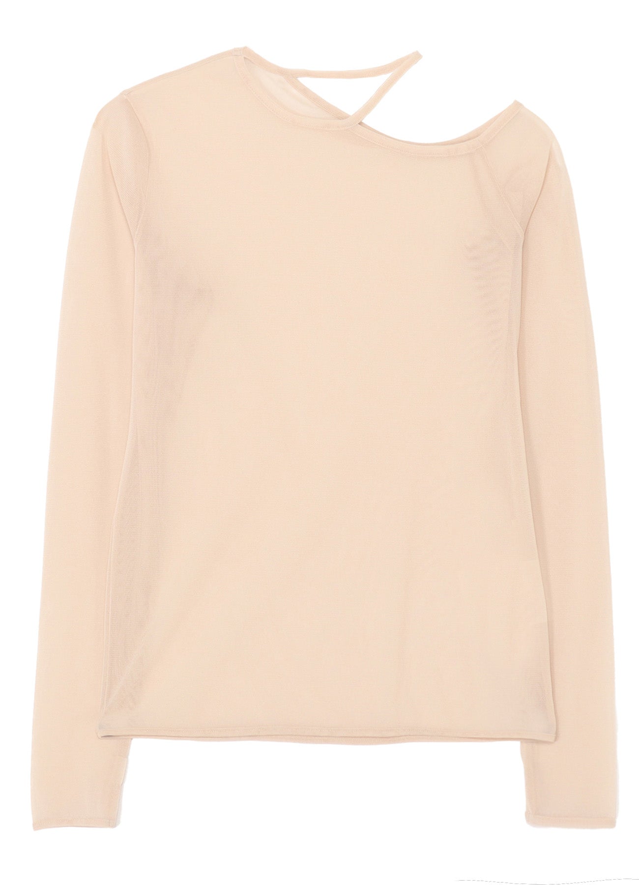 PE TULLE　CUTTING DETAIL TIGHT TEE