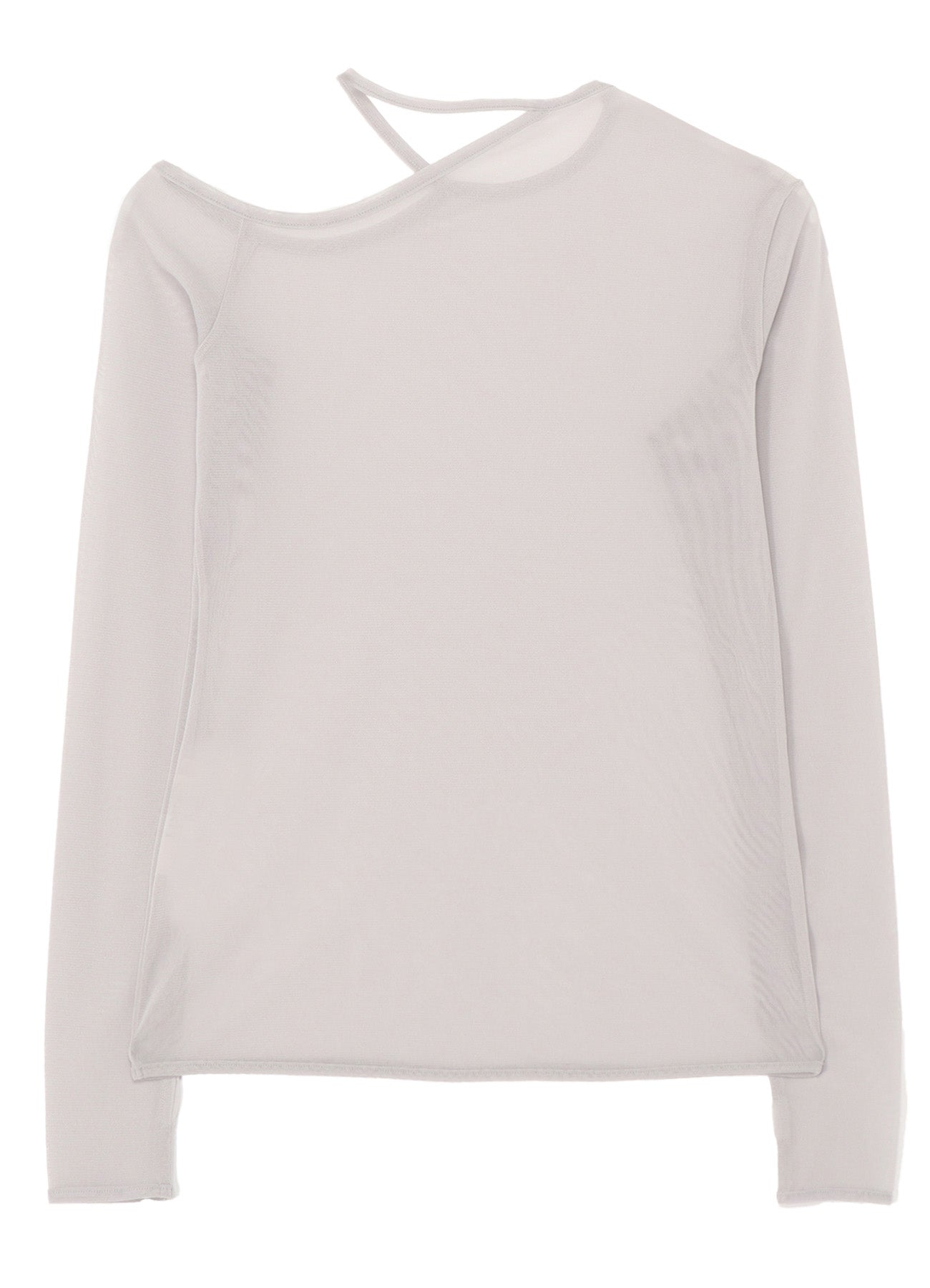 PE TULLE　CUTTING DETAIL TIGHT TEE