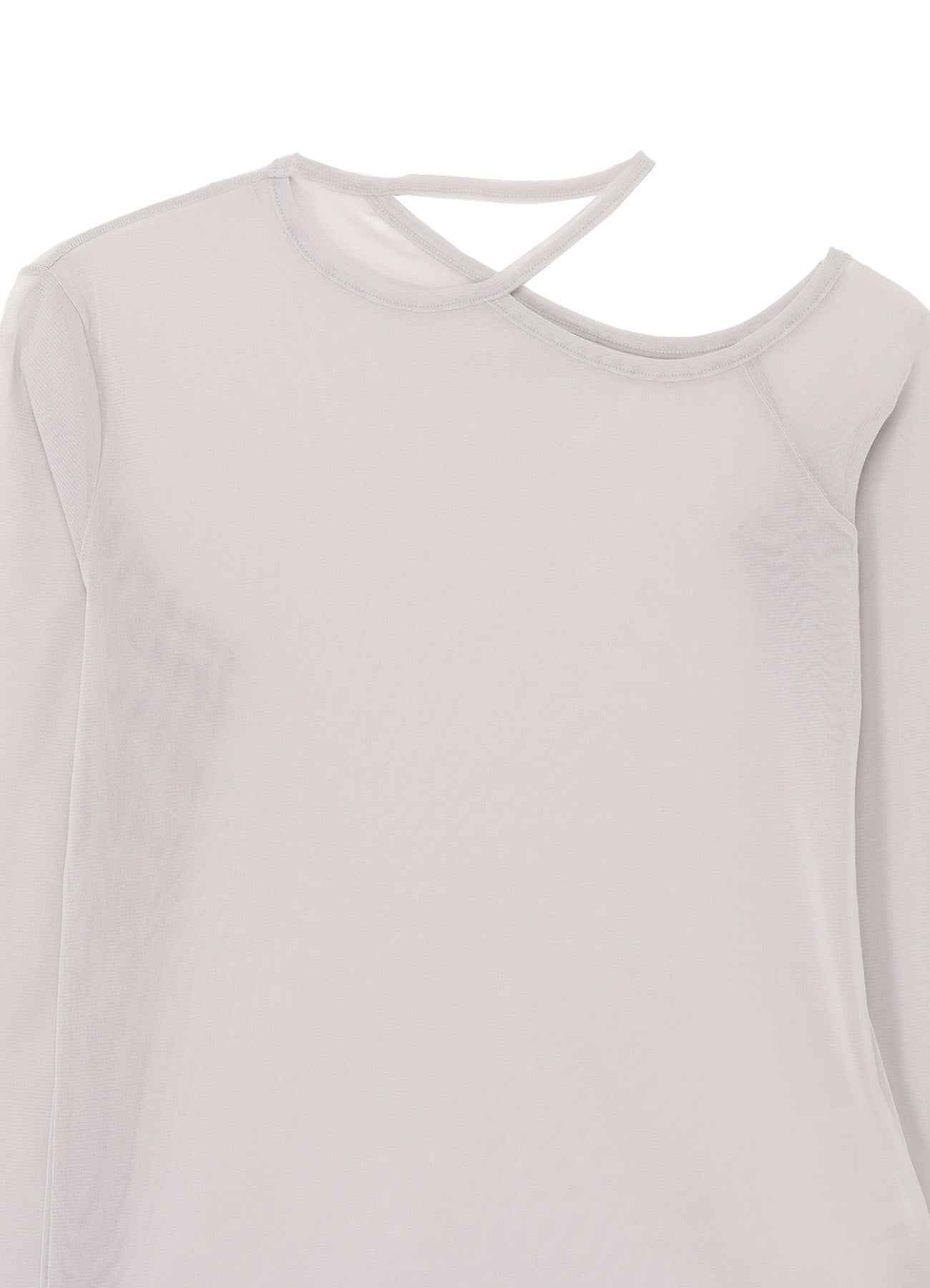 PE TULLE　CUTTING DETAIL TIGHT TEE