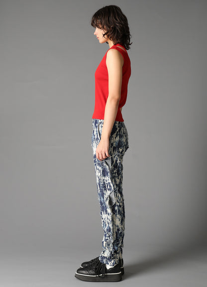 COTTON RIB SHOULDER SLIT TANK TOP