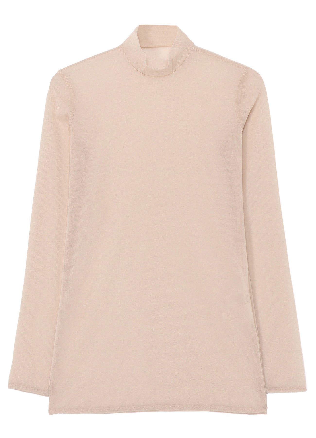 PE TULLE  HIGH NECK PULLOVER