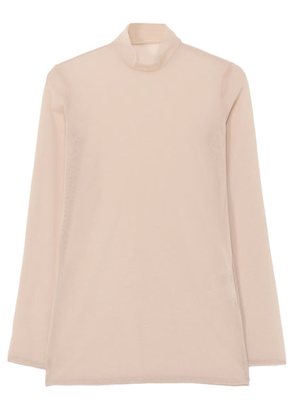 PE TULLE  HIGH NECK PULLOVER