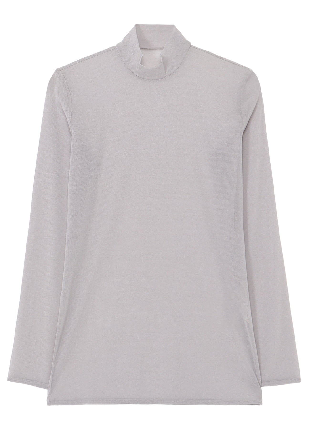 PE TULLE  HIGH NECK PULLOVER
