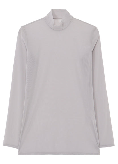 PE TULLE  HIGH NECK PULLOVER