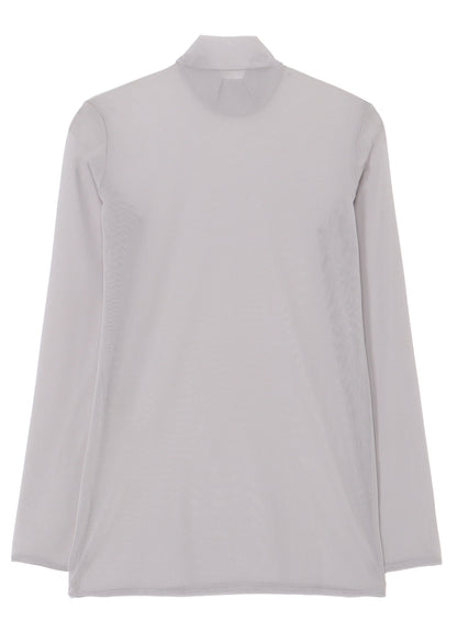 PE TULLE  HIGH NECK PULLOVER