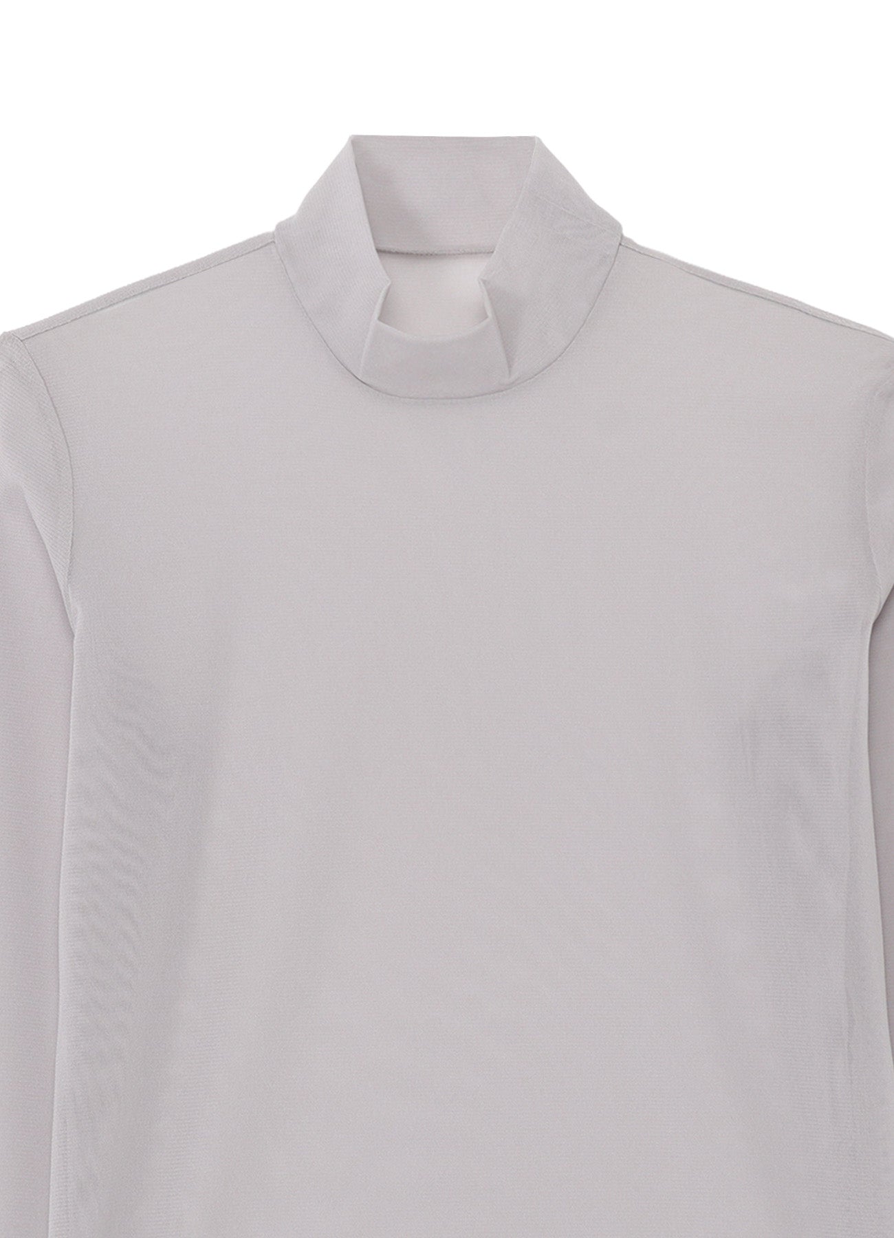 PE TULLE  HIGH NECK PULLOVER