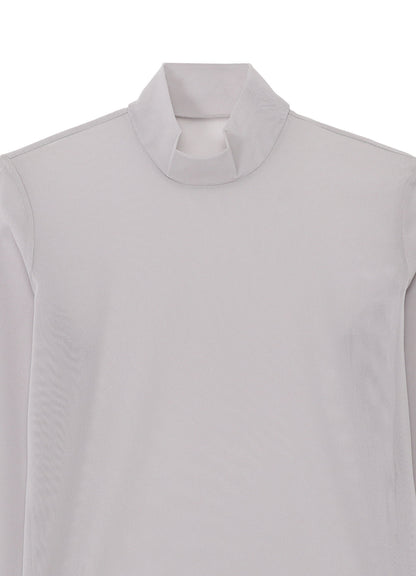 PE TULLE  HIGH NECK PULLOVER
