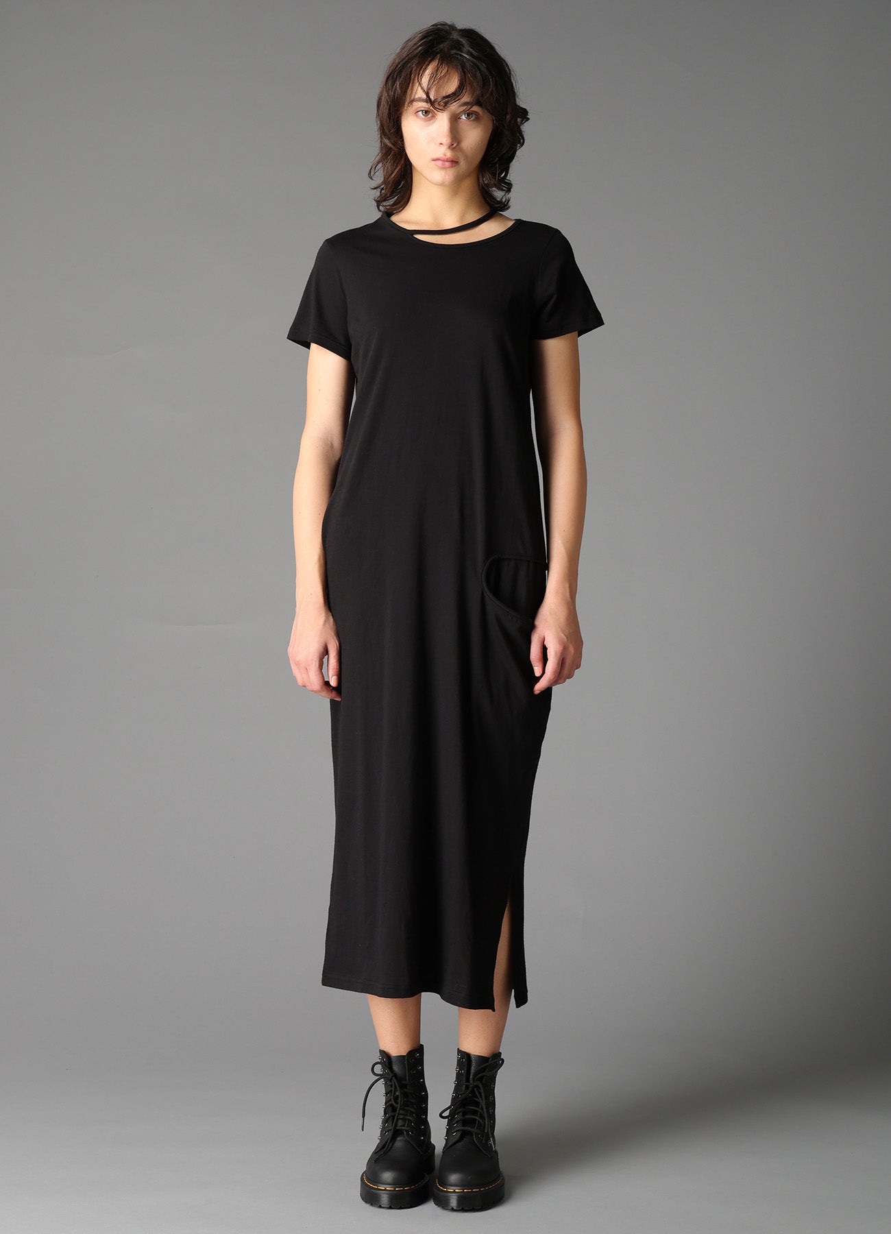 40/- SINGLE JERSEY BINDER DETAIL DRESS