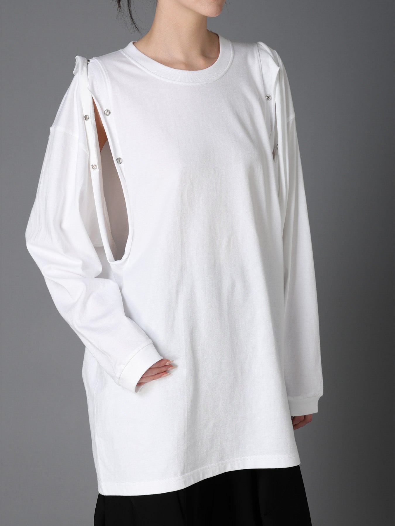 LIMIted] DOT BUTTON REMAKE LONG SLEEVE T-SHIRT – THE SHOP YOHJI