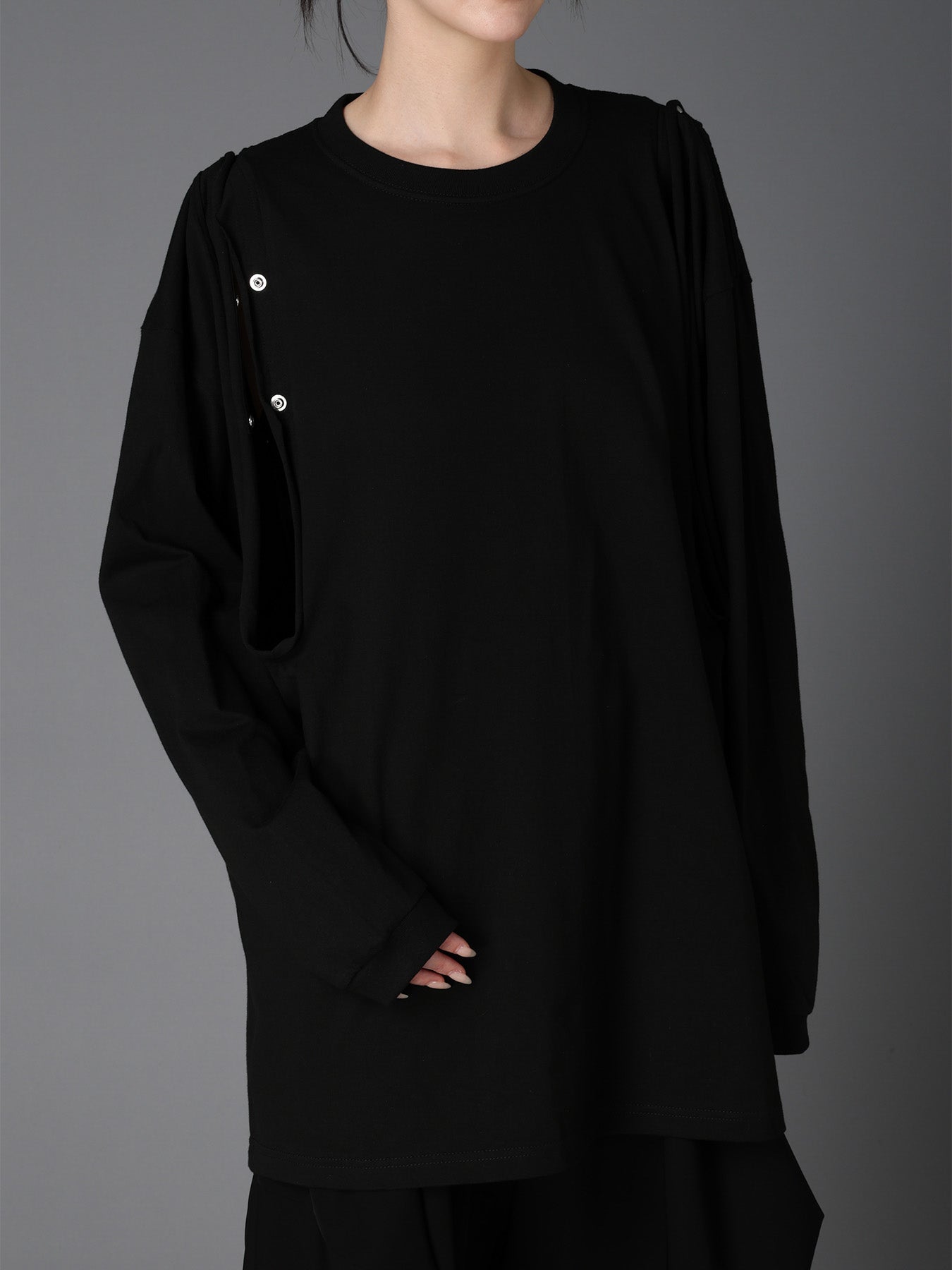 LIMIted] DOT BUTTON REMAKE LONG SLEEVE T-SHIRT – THE SHOP YOHJI