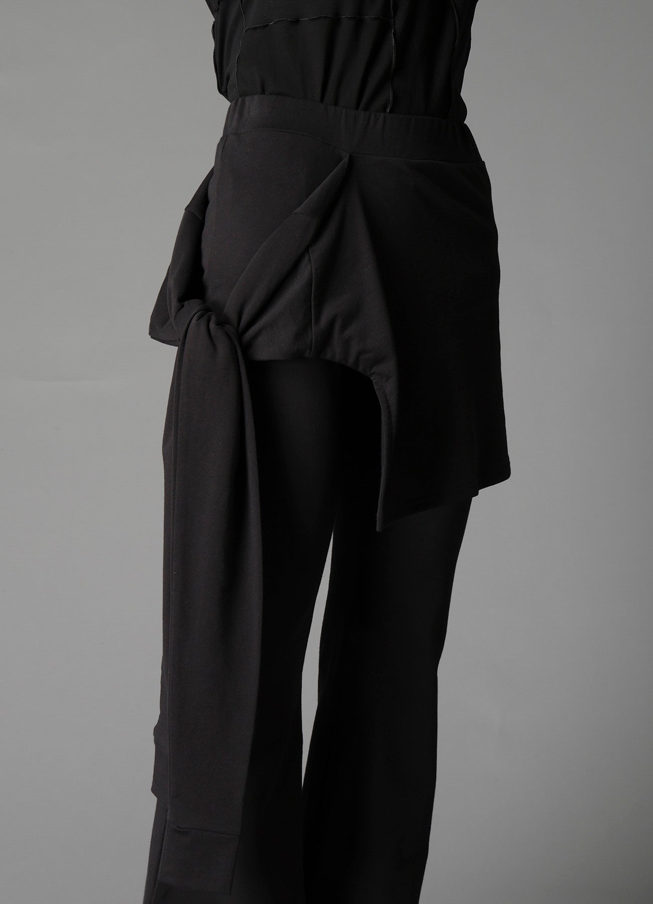 COTTON FRENCH TERRY LAYERED PANTS