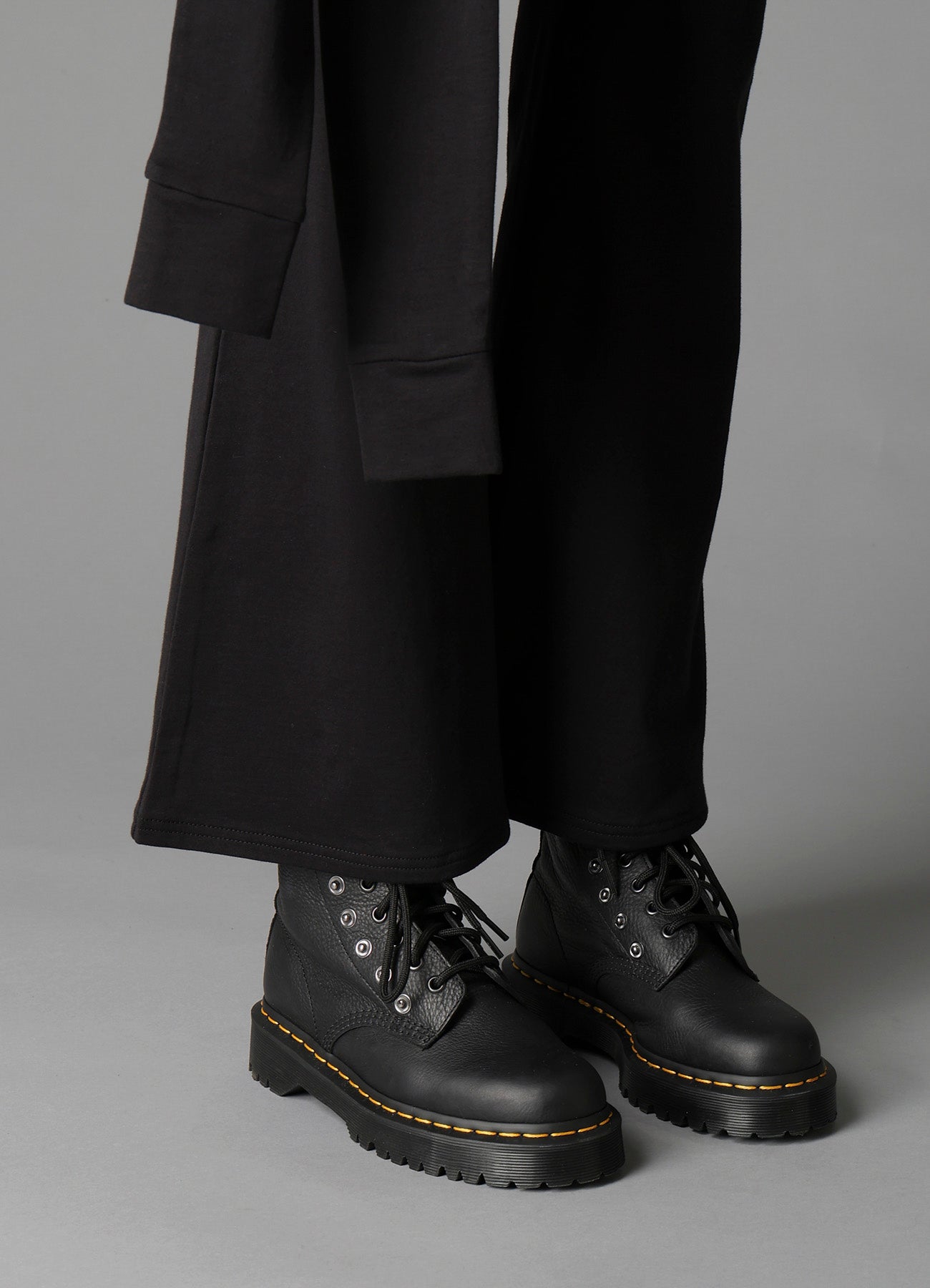 COTTON FRENCH TERRY LAYERED PANTS