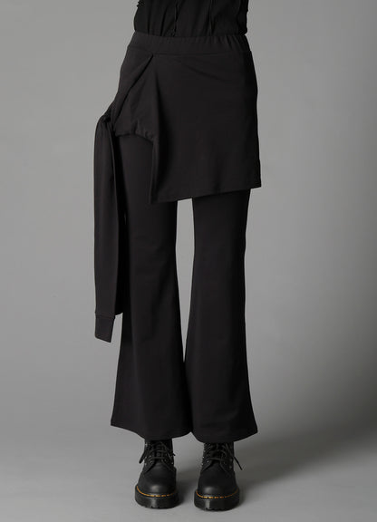 COTTON FRENCH TERRY LAYERED PANTS